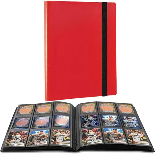Vista 5 de Carpeta Portadora de Cartas Coleccionables, Álbum Carpeta Coleccionista de Cartas Deportivas de 9 Bolsillos para TCG, MTG, Yugioh, tarjetas