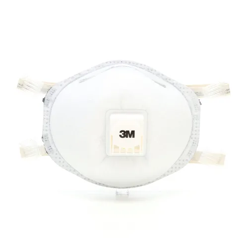 Vista 2 de 3M, Respirador Serie 8214, talla única Se ajusta a la mayoría, Blanco, 10