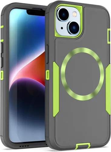 Vista 13 de Diseñada para iPhone 14 Pro, protección magnética contra caídas resistente, compatible con MagSafe, a prueba de polvo, no se decolora, no se pone