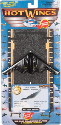 Vista 3 de Hot Wings B-2 Spirit Stealth Bomber Jet con pista conectable
