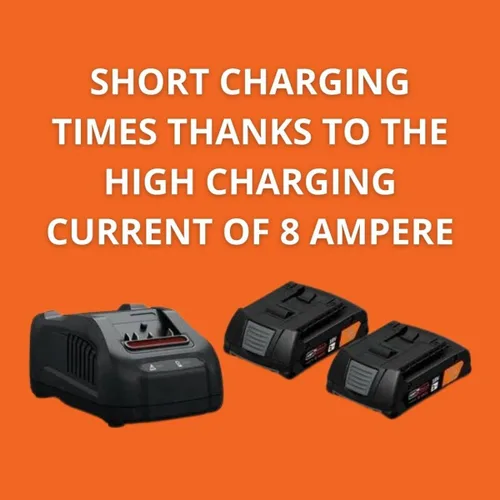 Vista 5 de Fein 18V GBA Li-Ion Battery Starter Set 2.0 Ah - Fits 18V AMPShare/Bosch Tools, Includes 2 Fast-Charging Li-Ion Batteries and Rapid Charger