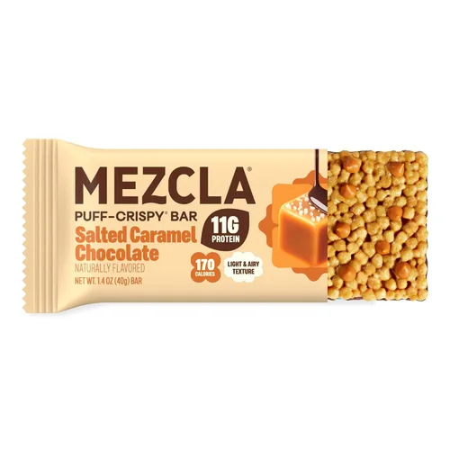 Vista 11 de Mezcla, Barra de proteína de pretzel de chocolate Sgl 1.4 onzas