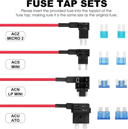 Vista 2 de Pelsee Kit de cable duro para cámara de salpicadero, juego completo de fusible para cámara P1 Duo Dash Cam, cable de alimentación de cargador