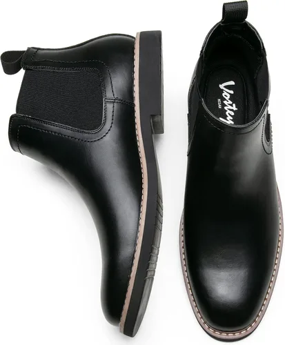 Vista 6 de Vostey Botas Chelsea para hombre, botas de vestir casuales
