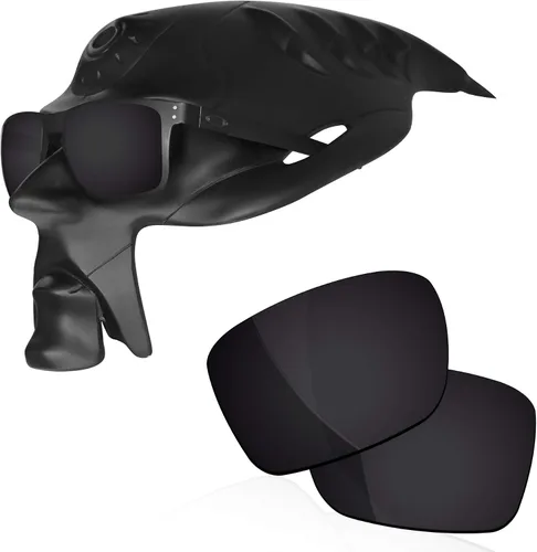 Vista 9 de Polarized Lenses Replacement for Oakley Holbrook Metal OO4123 Sunglasses Austin Gold Mirrorfirm - Geekpolar