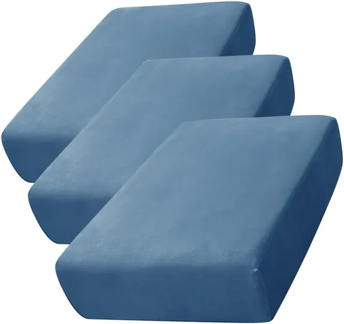 Vista 16 de CONRUSER Funda de cojín elástica de terciopelo suave, funda de cojín de felpa de terciopelo suave, fundas de sofá, protector de muebles con parte
