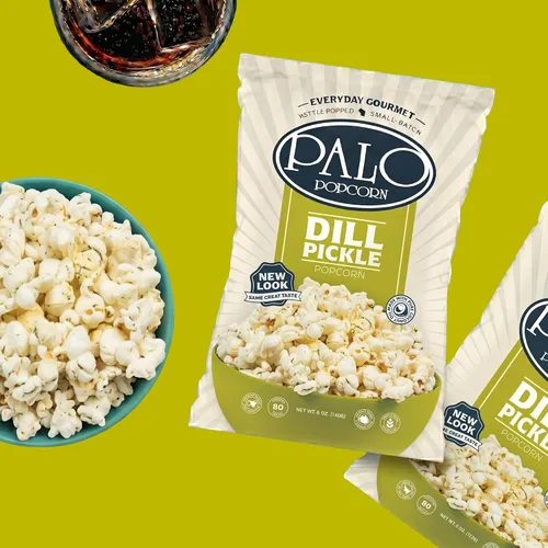 Vista 5 de Palo Popcorn Palomitas de maíz con eneldo, bolsas de 5 onzas (paquete de 6)