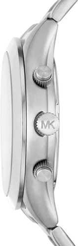 Vista 2 de Michael Kors - Reloj Runway delgado, de cuarzo, de acero inoxidable, para hombre, plateado Glitz