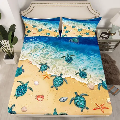 Vista 10 de Juego de ropa de cama de caballo negro, tamaño individual, sábana bajera ajustable de animales del oeste para niños, adultos, niños y hombres, juego