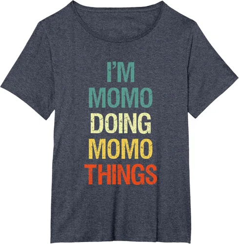 Vista 80 de I'M Momo Doing Momo Things - Camiseta de regalo con nombre personalizado, Negro, S