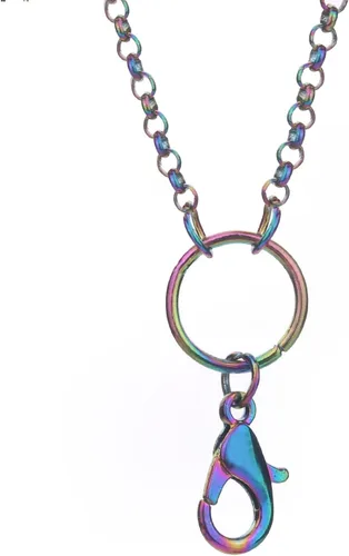 Vista 3 de 10 collares de cadena de cruz de acero inoxidable de 0.098in para medallón de memoria relicario de cristal, joyería al por mayor