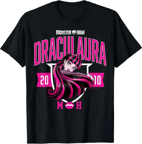 Vista 12 de Monster High -Camiseta Colegiada Draculaura Gris asfalto