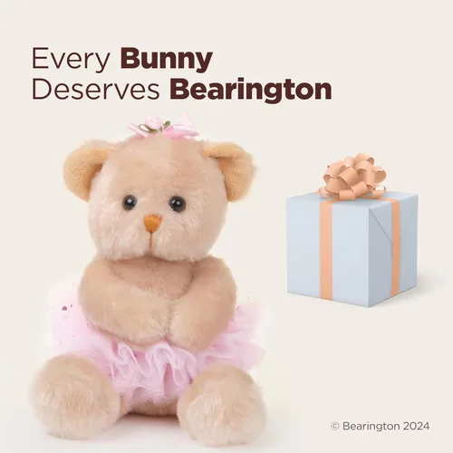 Vista 5 de Osito de peluche bailarina Bearington Bella, de 6 pulgadas