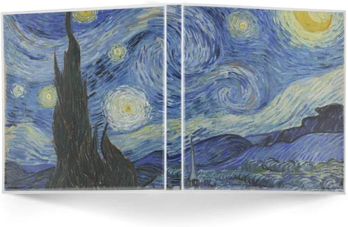 Vista 2 de The Starry Night (Van Gogh 1889) - Carpeta de 3 anillas, 1 pulgada