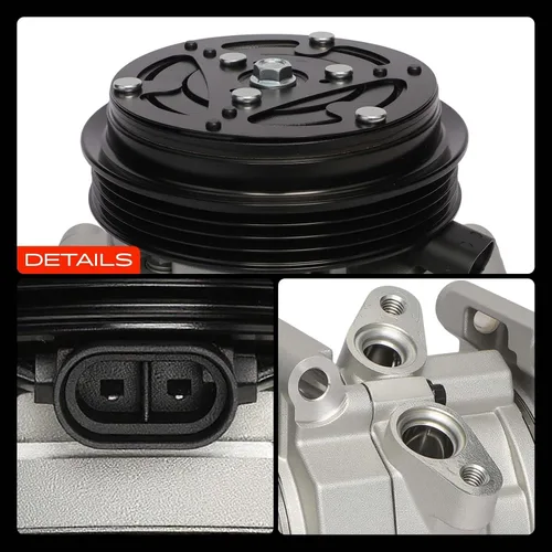 Vista 9 de A-Premium Compresor de aire acondicionado AC con embrague Compatible con Chevrolet Spark 1.2L 2011-2012, Spark 1.0L 2009-2015, Tipo de compresor
