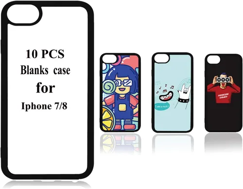 Vista 9 de JUSTRY 10 fundas para teléfono de sublimación compatibles con Apple iPhone 11 (6.1 pulgadas 2019), fundas para teléfono imprimibles en blanco