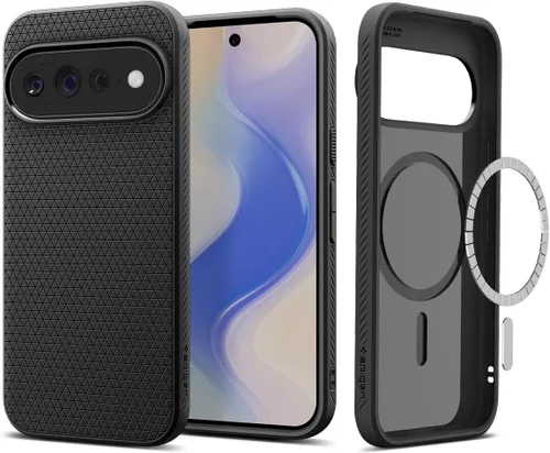 Vista 9 de Spigen Funda para Pixel 10/10 Pro, Liquid Air MagFit (2025) [diseñada para Pixelsnap, compatible con accesorios MagSafe] - Verde abismo Compatible