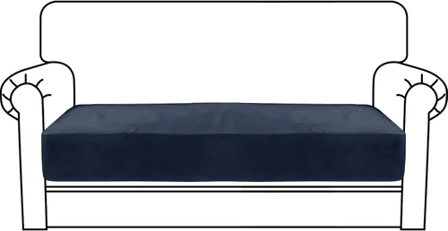 Vista 117 de MAXIJIN Fundas de cojín elásticas de terciopelo para sofá, funda de cojín suave de repuesto para sofá de dos plazas, protector de asiento