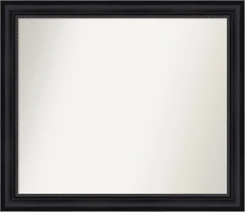 Vista 256 de Amanti Art Espejo personalizado, espejo de baño negro Astor, espejo de pared o espejo de tocador de baño sobre el fregadero (25 x 25 pulgadas)