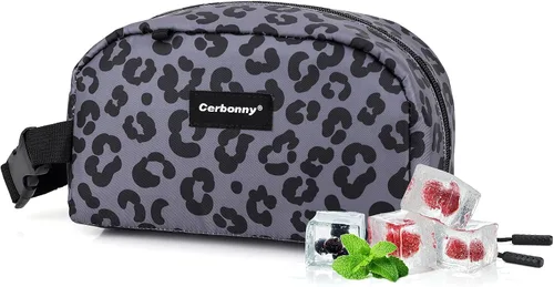 Vista 26 de Cerbonny Pequeña bolsa refrigeradora, bolsa de almuerzo congelable para niños y adultos, pequeña bolsa aislada, mini bolsa portátil para aperitivos