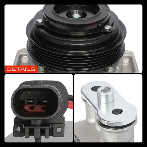 Vista 9 de A-Premium Compresor A/C con embrague compatible con Buick Regal 2.4L 2012, polea de 5 ranuras