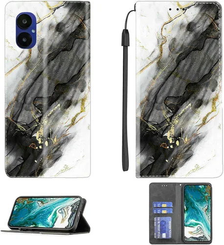 Vista 147 de Aroepurt Funda para UMIDIGI G1 Plus compatible con UMIDIGI G1 Plus Funda para teléfono Funda de piel sintética con función atril magnética CPT15