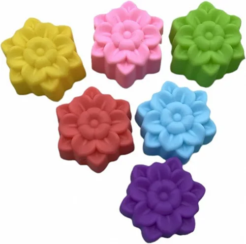 Vista 21 de 36 PCS Moldes para Hornear en Forma de Flor de Silicona Grado Alimenticio Antiadherente Mini Bandejas para Cupcakes, Pudines, Chocolates