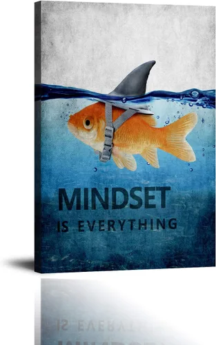 Vista 30 de Inspirational Hustle Wall Art - Lion Head withEncouraging Quotes Canvas Print Motivational Wall Decor, Black and White Office Picturtes Success