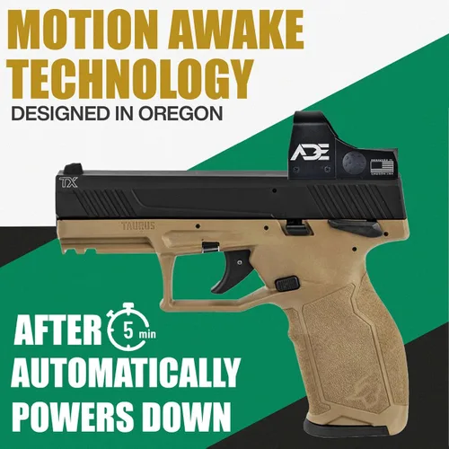 Vista 2 de ADE Advanced Optics RD3-009 5 MOA - Mira de punto rojo con placa de montaje para pistolas Smith & Wesson MP M&P, M&P 2.0, SD9VE, SD40VE + montaje