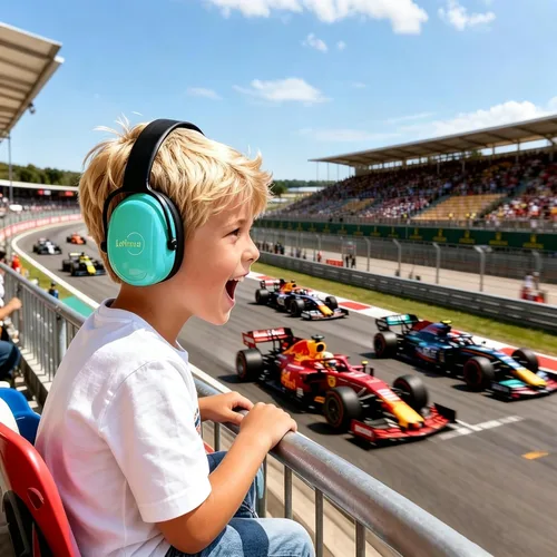 Vista 11 de Auriculares con cancelación de ruido para niños con autismo y necesidades sensoriales, orejeras ajustables para bebés, niños pequeños y niños Azul
