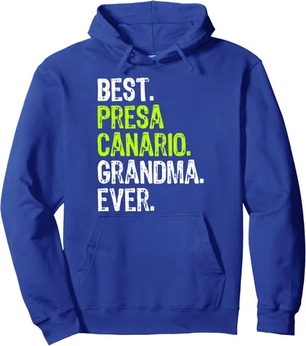 Vista 4 de Sudadera con capucha Best Presa Canario Grandma Ever Dog Lover, Negro