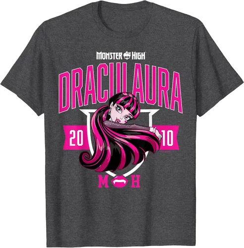 Vista 6 de Monster High -Camiseta Colegiada Draculaura Gris asfalto