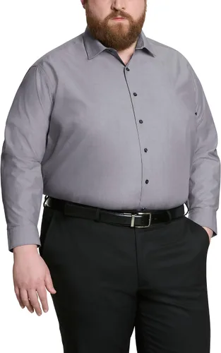 Vista 12 de UNLISTED - Camisa de vestir grande y alta para hombre Negro