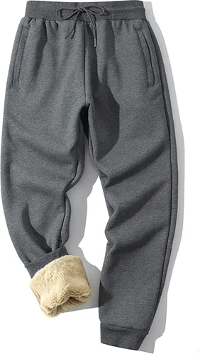 Vista 48 de MACHLAB Pantalones deportivos térmicos de forro polar para hombre, pantalones de chándal gruesos y cálidos para invierno