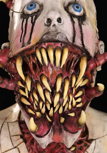 Vista 8 de Fun Costumes Máscara poseída para adultos, máscaras inmortales estándar
