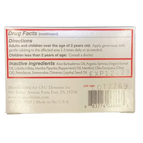 Vista 4 de Magsoothium Original Recovery Balm- Bálsamo de recuperación de sulfato de magnesio/árnica