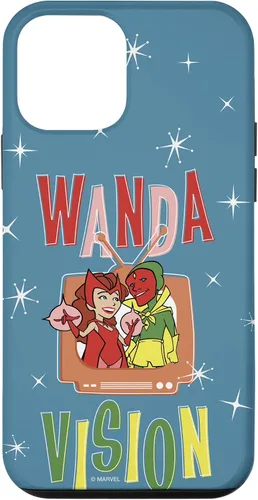 Vista 16 de Marvel WandaVision Wanda & Vision Retro TV Artwork - Carcasa para iPhone 17