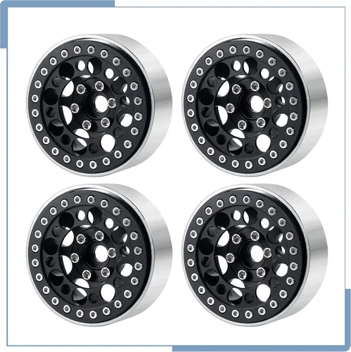 Vista 5 de Zolikar - 4 anillos de rueda RC 2.2 Beadlock aleación de aluminio para escala 1/10 RC Crawler accesorios de automóvil SCX10 D90 Wraith 90048 90018