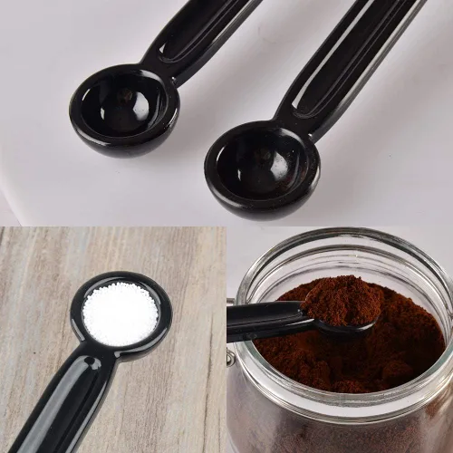 Vista 5 de CAFEMASY - Cepillo de limpieza para máquina de café expreso, paquete de 2 cepillos de limpieza de café con cuchara y 2 cabezales de cerdas de nailon