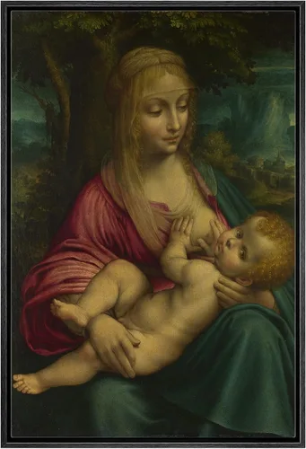Vista 21 de wall26 Lienzo impreso para pared, diseño de Salomé y San Juan Bautista, por Solario, Historia del Renacimiento, ilustraciones de bellas artes, arte
