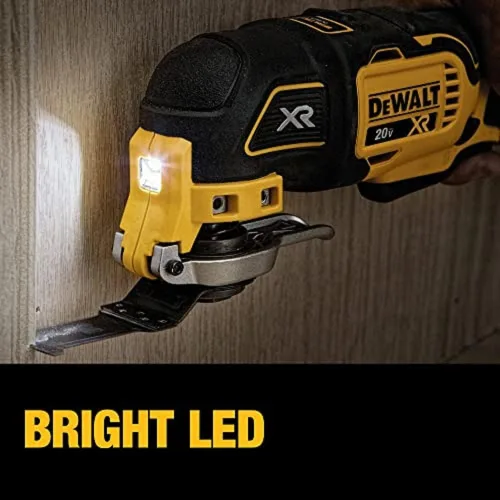 Vista 5 de DEWALT Multiherramienta oscilante Max XR de 20 V, velocidad variable, solo herramienta (DCS356B) y kit combinado de taladro inalámbrico DEWALT 20V