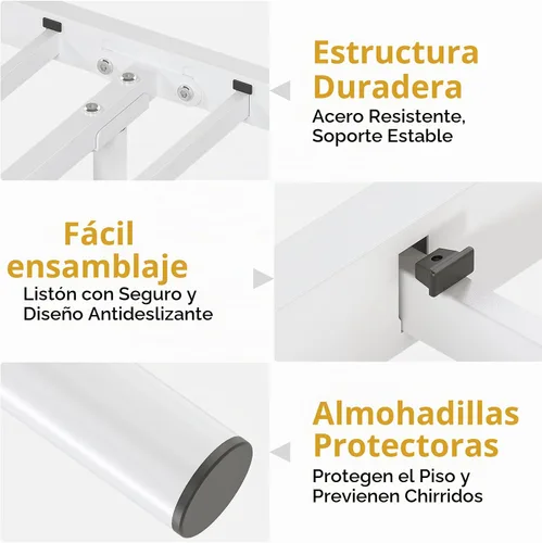Vista 7 de Elephance Base de cama individual con cabecero tapizado, plataforma de metal con espacio de almacenamiento de 11.2 pulgadas, con botón capitoné,