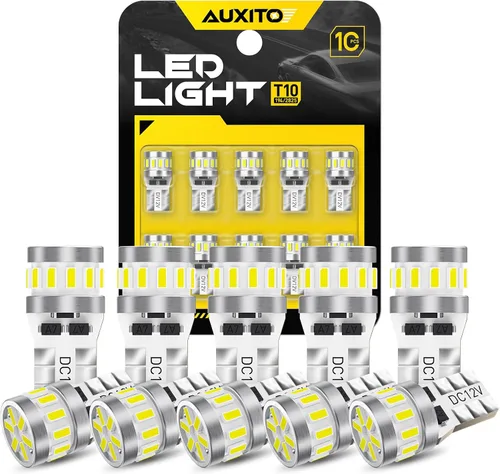 Vista 13 de Auxito Focos LED 3157 mejorados, rojo, 500% más brillantes, 3056, 3156, 3057, 4157, chip 102-SMD, proyector para luces de freno, freno trasero, Rojo