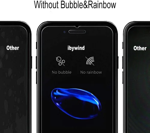 Vista 4 de Ibywind Protector de pantalla para Honor 10, paquete de 2 + 1 película trasera, vidrio templado 9H, transparente HD, resistente a los arañazos, sin