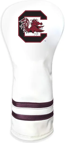 Vista 15 de Team Golf NCAA Funda para Cabeza de Palo de Golf Fairway Vintage Blanca, Diseño que se Ajusta a la Forma, Diseño Retro