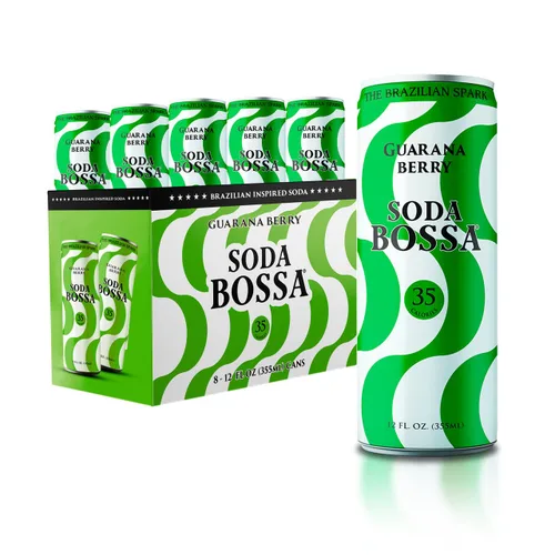 Vista 11 de Soda Bossa Soda sana espumosa, fruta del dragón, baja en calorías, sin gluten y sin OMG, sin culpa e hidratante, soda natural, latas de soda