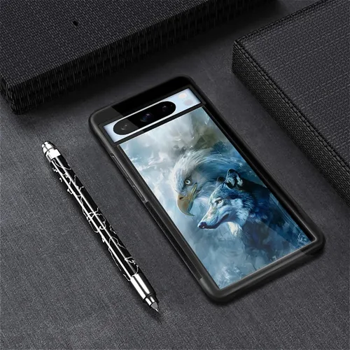 Vista 1936 de Compatible con Google Pixel 4A 5G Mobile Case Creative Acrylic Panel trasero Silicona Protección Grip especialmente diseñado para Google Pixel 4A 5G