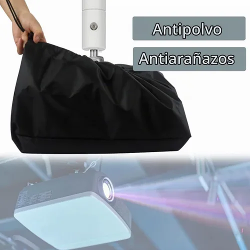 Vista 4 de Cubierta antipolvo para proyector de video de techo en casa o instalación al aire libre, funda de protección impermeable a prueba de polvo, 14 x 14