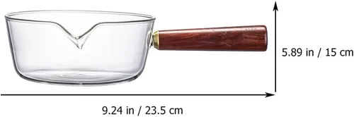 Vista 5 de Cabilock 1 olla multiusos con mango de vidrio para cocinar fideos de sopa y alimentos, fácil de limpiar