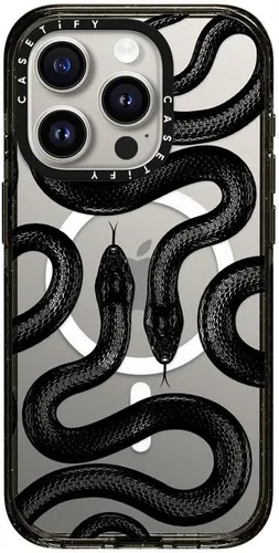 Vista 15 de CASETiFY Impact Funda para iPhone 15 [Probada contra Caídas de Grado Militar 4X / Protección contra Caídas de 8.2 pies / Compatible con Magsafe]